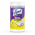 Reckitt Benckiser plc Lysol Dual Action Wipes, White/Purple, RAC81700