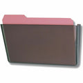 Officemate 21431 File Holder, Wall Mountable, Letter Size, Hortizontal, Smoke, OIC21431
