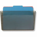 Officemate 21431 File Holder, Wall Mountable, Letter Size, Hortizontal, Smoke, OIC21431