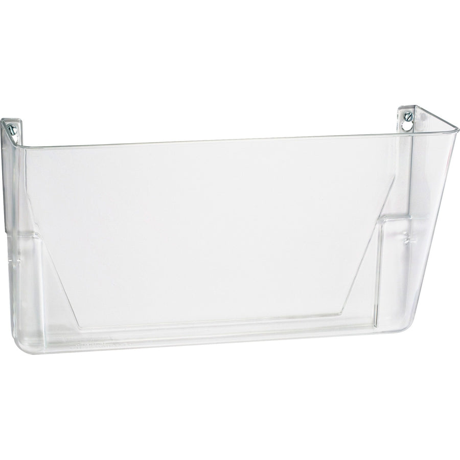 Officemate Mountable Wall File, 13" x 7", Clear, Plastic, OIC21434
