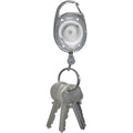 Tatco Reel Key Chain with Chrome Carabiner, 6 / Pack, TCO58200