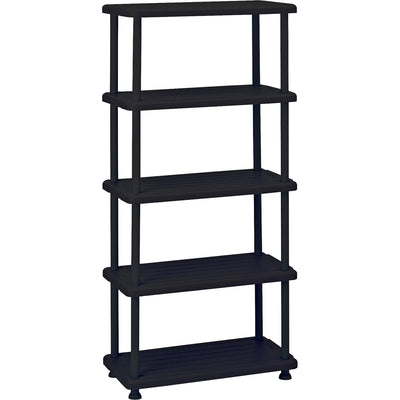 Iceberg Rough 'N Ready 5-Shelf Open Storage System, Black, ICE20851