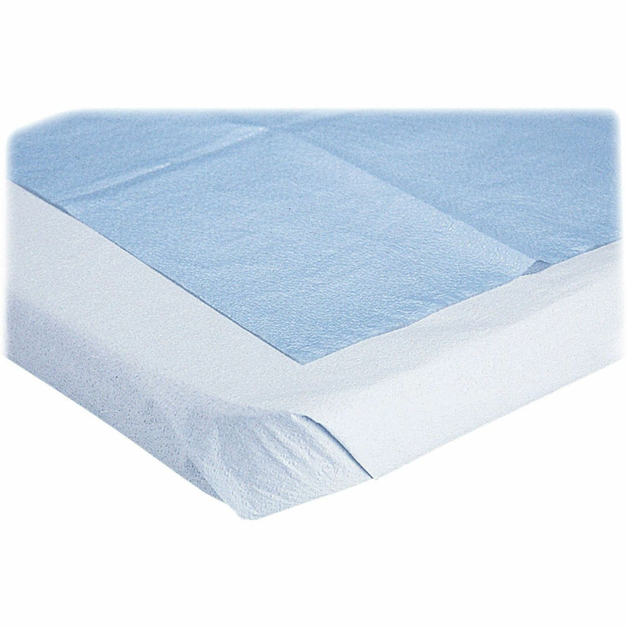 Medline Blue Disposable Stretcher Sheets, 40" x 17", Tissue, 50 / Box, MIINON24333