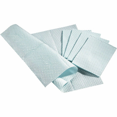 Medline Standard Poly-backed Tissue Towels, Blue, 500 / Box, MIINON24356B