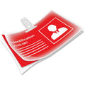 Fellowes Punched ID Card/Clip Glossy Laminating Pouches, Clear, 25 / Pack, FEL52033