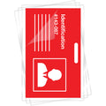 Fellowes Punched ID Card/Clip Glossy Laminating Pouches, Clear, 25 / Pack, FEL52033