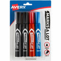 Avery Marks A Lot Permanent Markers, 4 / Pack, AVE07905