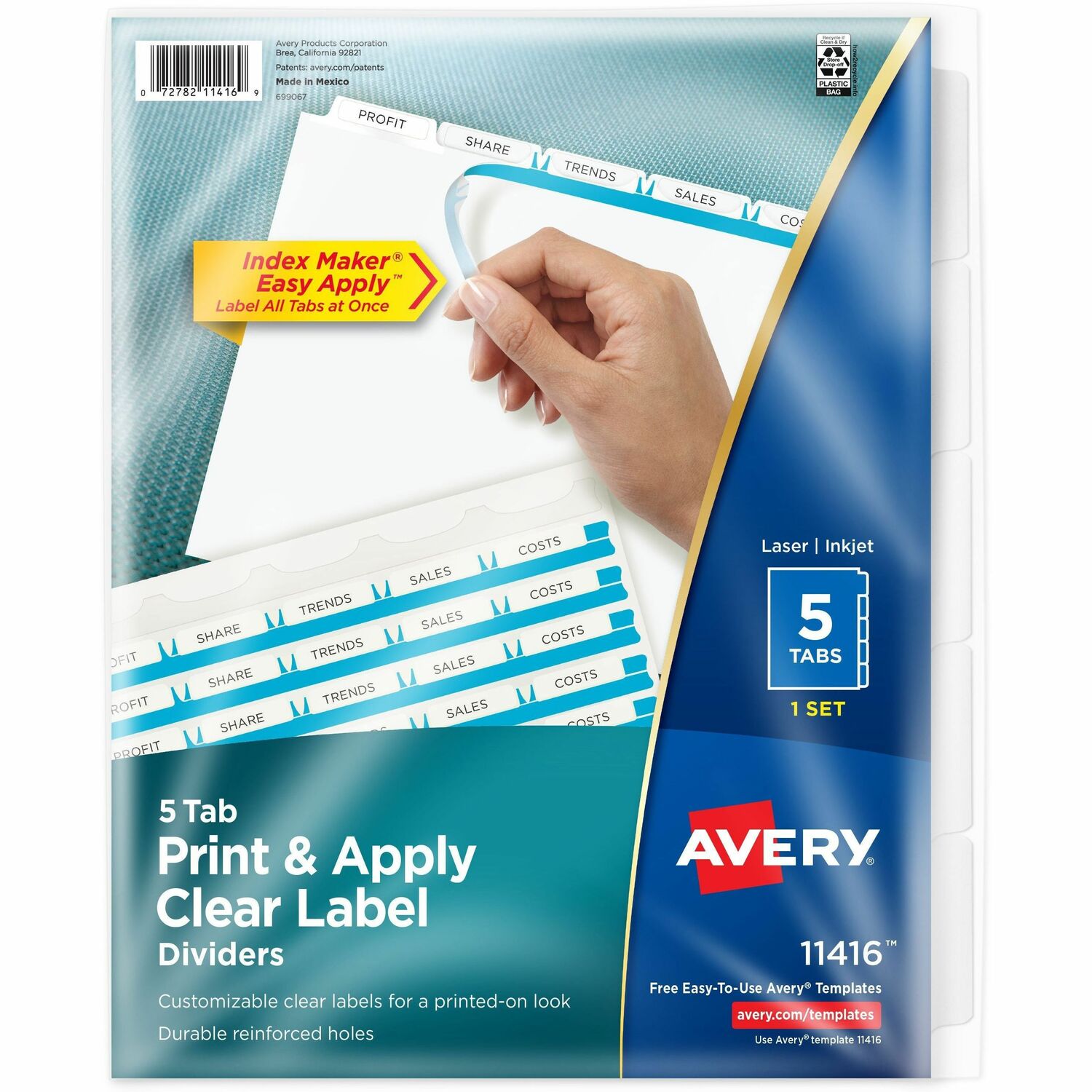 Avery® Index Maker Index Divider, 1 Set