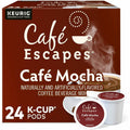 Keurig Dr Pepper . Caf&eacute; Escapes K-Cup, Pod Caf&eacute; Mocha Keurig Single-Serve K-Cup Pods, 24 Count, 24 / Box, GMT6803