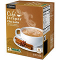 Keurig Dr Pepper . Caf&eacute; Escapes Chai Latte Single-Serve K-Cup Pods, 24 Count Black Tea K-Cup, 24 / Box, GMT6805
