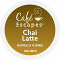 Keurig Dr Pepper . Caf&eacute; Escapes Chai Latte Single-Serve K-Cup Pods, 24 Count Black Tea K-Cup, 24 / Box, GMT6805