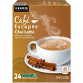 Keurig Dr Pepper . Caf&eacute; Escapes Chai Latte Single-Serve K-Cup Pods, 24 Count Black Tea K-Cup, 24 / Box, GMT6805
