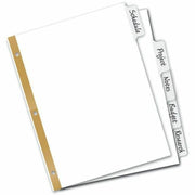Avery® Big Tab Write & Erase Dividers 5 Tab5 tabs, 1 Set