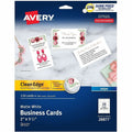 Avery Clean Edge Business Cards, 2" x 3.5", White, 120 (28877), 2" x 3 1/2", 5 / Carton, AVE28877