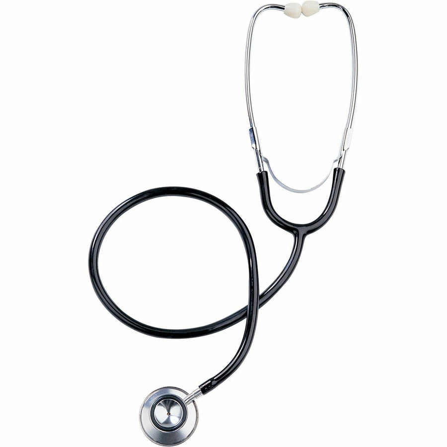Medline Dual-Head Stethoscope, Black, Latex-Free, MIIMDS926201