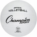 Champion Sports Rubber Volleyball, White, CSIVR4