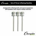 Champion Sports Inflating Needles Retail Pack, Silver, 1 Pack, CSIINB