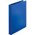 Business Source Basic Round-ring Binder, Dark Blue, 8 1/2" Width x 11" Length, BSN09975