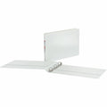 TOPS Cardinal ClearVue Overlay Tabloid D-Ring Binder, White, 11" Width x 17" Length, CRD22112CB