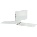 TOPS Cardinal ClearVue Overlay Tabloid D-Ring Binder, White, 11" Width x 17" Length, CRD22112CB