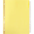 Business Source Insertable 5-Tab Ring Binder Indexes, Buff, 1 Set, BSN20066