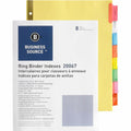 Business Source Reinforced Insertable Tab Indexes, Buff, 1 Set, BSN20067