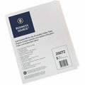 Business Source 3-Ring 5-Tab Erasable Tab Indexes, White, 1 Set, BSN20072