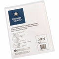 Business Source 3-Ring 5-Tab Erasable Tab Indexes, White, 1 Set, BSN20072