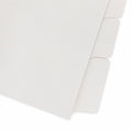 Business Source 3-Ring 5-Tab Erasable Tab Indexes, White, 1 Set, BSN20072