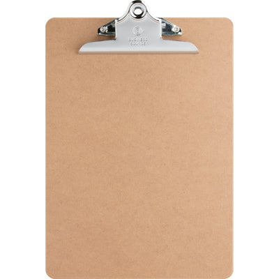 Business Source Hardboard Clipboard, Brown, 9" Width x 12 1/2" Length, BSN65637