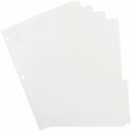 Business Source 3-Ring Plain Tab Indexes, White, 1 Box, BSN20070