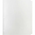 Business Source 3-Ring Plain Tab Indexes, White, 1 Box, BSN20071