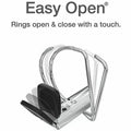 TOPS Cardinal Premier ONE-TOUCH Easy Open Locking Slant-D Rings Binder, White, 8 1/2" Width x 11" Length, CRD10340CB