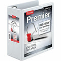 TOPS Cardinal Premier ONE-TOUCH Easy Open Locking Slant-D Rings Binder, White, 8 1/2" Width x 11" Length, CRD10340CB