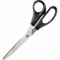 Business Source Stainless Steel Scissors, Black, BSN65647