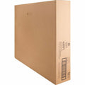 Business Source Economy Storage Box with Lid, White, 12 / Carton, BSN42051