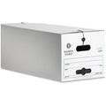 Business Source Light Duty Letter Size Storage Box, White, 12 / Carton, BSN42050