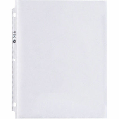 Business Source Top-Loading Poly Sheet Protectors, Clear, 8 1/2" Width x 11" Length, 100 / Box, BSN74551