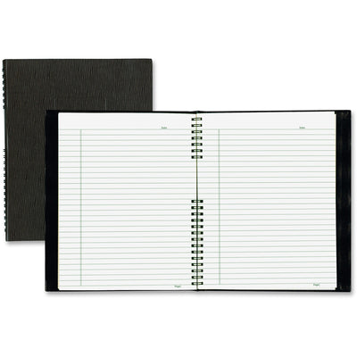 Dominion Blueline Blueline NotePro Hard Romanel Cover Notebook - Letter, 8 1/2" x 11", REDA10200EBLK