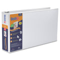 Davis Group of QuickFit Heavy-Duty Landscape 3-Ring Binder, D-Ring, View Binder, 3 Inch, White, Black, 11" Width x 17" Length, STW94050