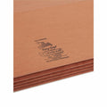Smead Easy Grip Straight Tab Cut Legal Recycled File Pocket, Redrope, 8 1/2" Width x 14" Length, 25 / Box, SMD73210