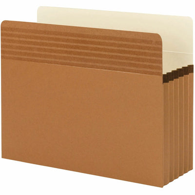 Smead Easy Grip Straight Tab Cut Letter Recycled File Pocket, Redrope, 8 1/2" Width x 11" Length, 10 / Box, SMD73209