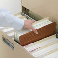 Smead Easy Grip Straight Tab Cut Letter Recycled File Pocket, Redrope, 8 1/2" Width x 11" Length, 10 / Box, SMD73209