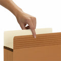Smead Easy Grip Straight Tab Cut Letter Recycled File Pocket, Redrope, 8 1/2" Width x 11" Length, 10 / Box, SMD73209