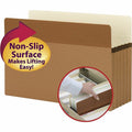 Smead Easy Grip Straight Tab Cut Legal Recycled File Pocket, Redrope, 8 1/2" Width x 14" Length, 10 / Box, SMD73211