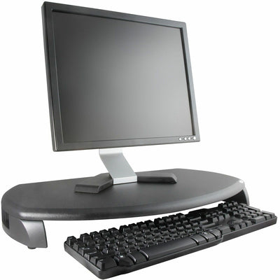 Kantek Monitor Stand with Keyboard Storage, Black, KTKMS280B