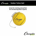Champion Sports Yellow Tether Ball, CSIVTB