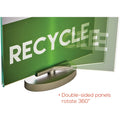 Deflecto Swivel Sign Holder, Clear, DEF691590
