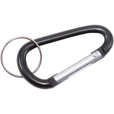 Advantus Split Key Ring Carabiner Key Ring, Black, 10 / Pack — view 1