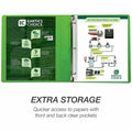 Samsill Earth's Choice Plant-based View Binders, Lime, 8 1/2" Width x 11" Length, 2 / Pack, SAMU86378